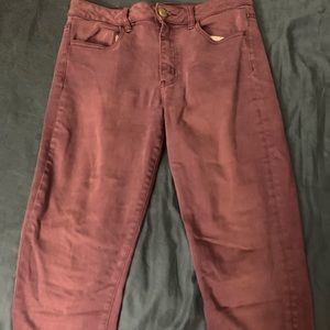 AE Maroon Jeans